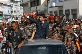 General Richard Ravalomanana, a prominent political figure in Madagascar, known for his military background and distinctive leadership style