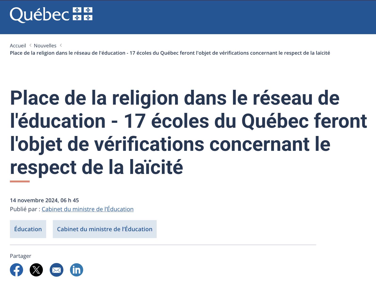 Laïcité dans les écoles : 3 raisons pour lesquelles elle divise la société