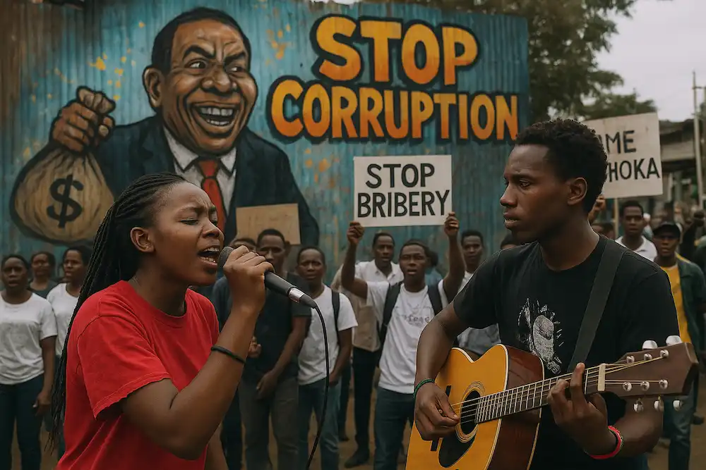 Kenyan Youth Artists Harness Music and Street Art to Fuel Anti-Corruption Protests